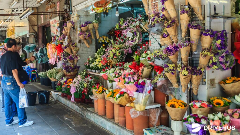 ที่เที่ยวกรุงเทพ -  ปากคลองตลาด (Pak Khlong Talat - Flower Market)

